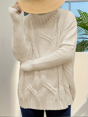 Long Sleeve Turtleneck Sweater Women's Oversized Pullover