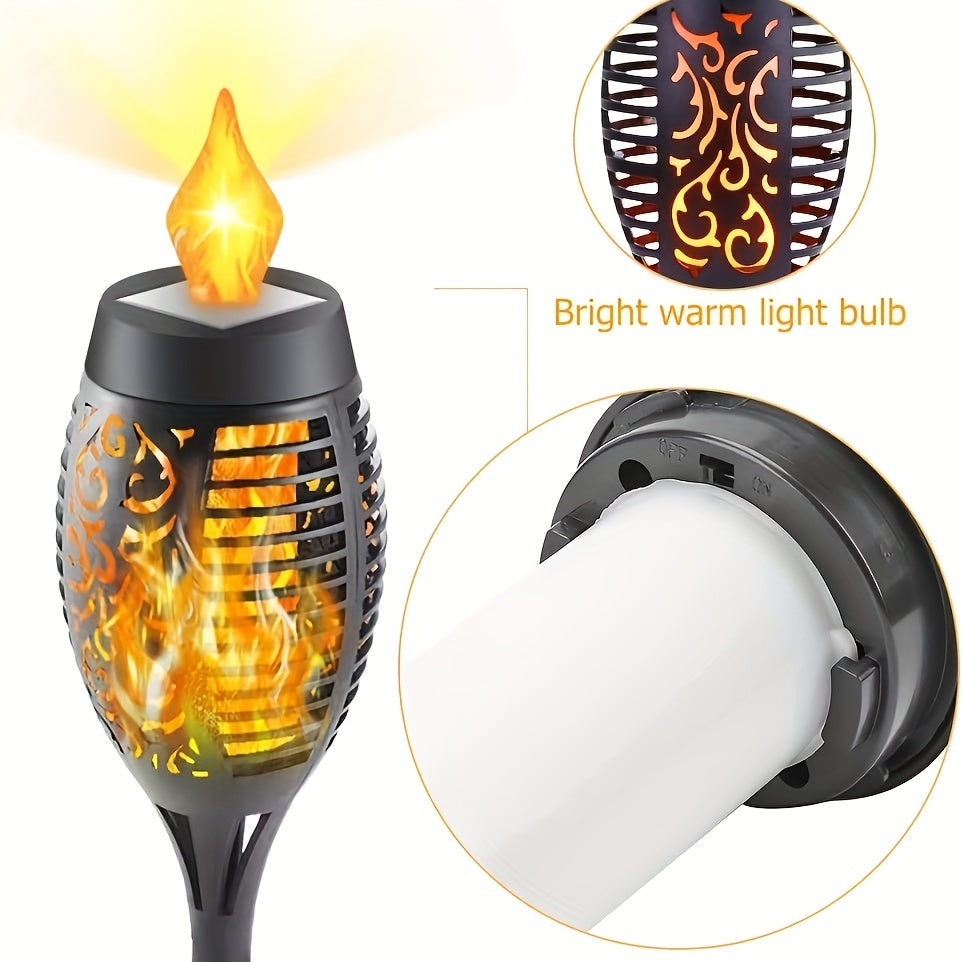 4 Pack Solar Torch Lamp Halloween IP65 Waterproof Garden Decor