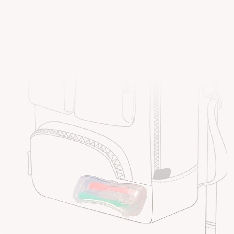 Soft Silicone Baby Spoons - Set of 2 for Tableware & Food Supplements