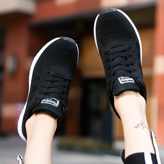 Thick Sole Shock Absorption Sneakers Lightweight Breathable Running Shoes