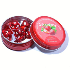 7pcs Strawberry Dice Set for Board Game Gift