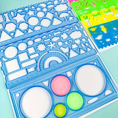 7pcs Spirograph Ruler for Art Students & Children