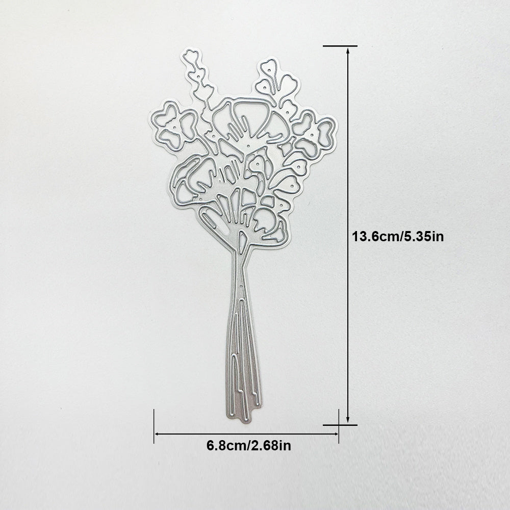 Elegant Flower Bouquet Metal Cutting Dies