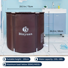 Portable Collapsible Bathtub Large Foldable Ideal For Hot Ice Bath