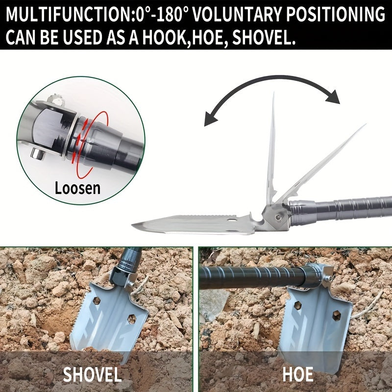 Multifunctional Outdoor Engineer Shovel Field Survival Camping Equipment
