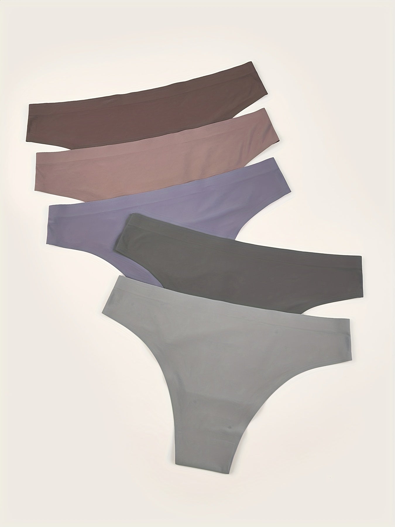5pcs Seamless Low Waist Panties Women's Lingerie