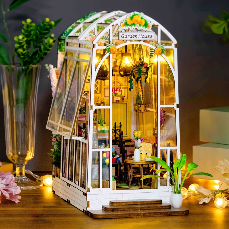 3D Puzzle Garden House Model DIY Toy for Decoration & Gift No Glue