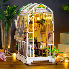 3D Puzzle Garden House Model DIY Toy for Decoration & Gift No Glue