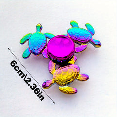 Colorful Metal Turtle Finger Spinner Quiet Durable Toy Relax Novelty Game