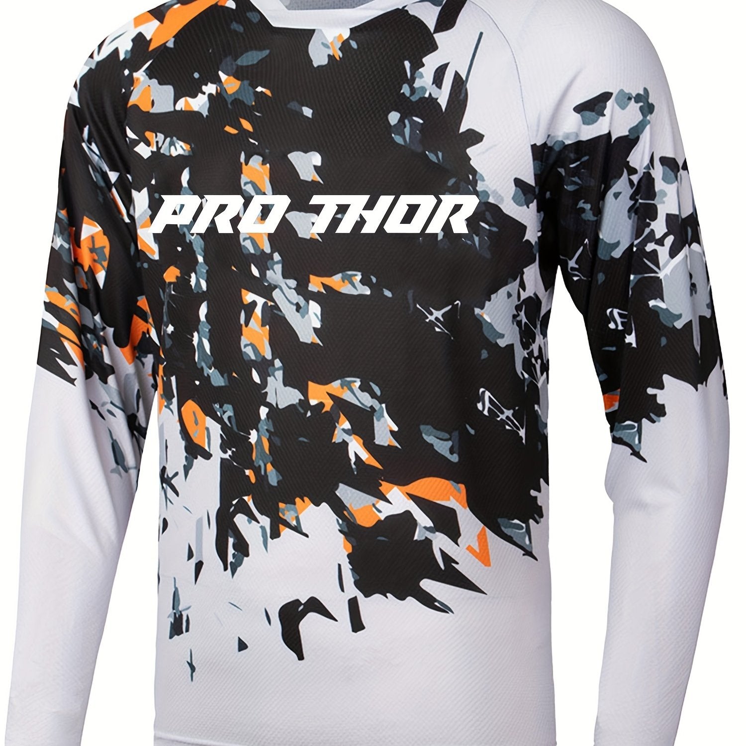 Men's Graffiti Long Sleeve Off-road T-shirt for Motorcycling