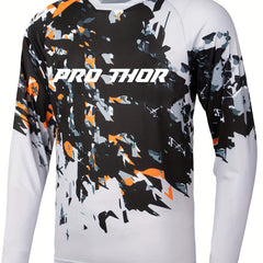 Men's Graffiti Long Sleeve Off-road T-shirt for Motorcycling