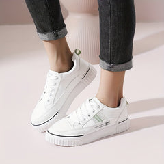 Women's Lace-up Low Skate Shoes Soft Sole Casual Sneakers