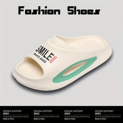 Men's Non Slip Platform Slides Soft Sole Cloud Slides Indoor Outdoor