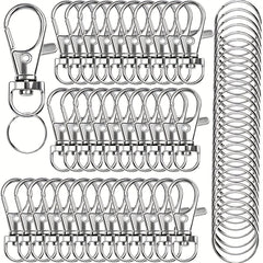 Metal Swivel Clasps Lanyard Snap Hook and Key Rings Key Chain Hooks Clip