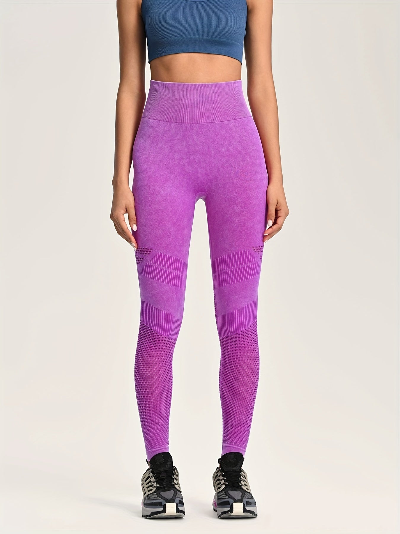 Wide Waistband Butt Lifting Yoga Pants Tummy Control Leggings