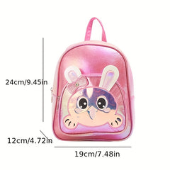 Funny Rabbit Ears Backpack with Bow for Girls