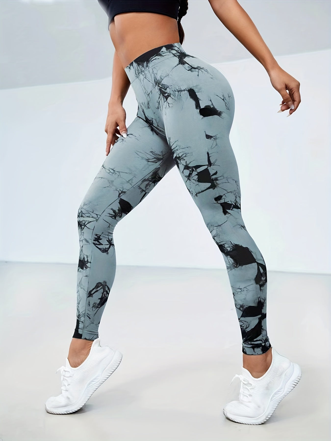 Tie Dye Skinny Leggings Women's Stretchy Casual Leggings
