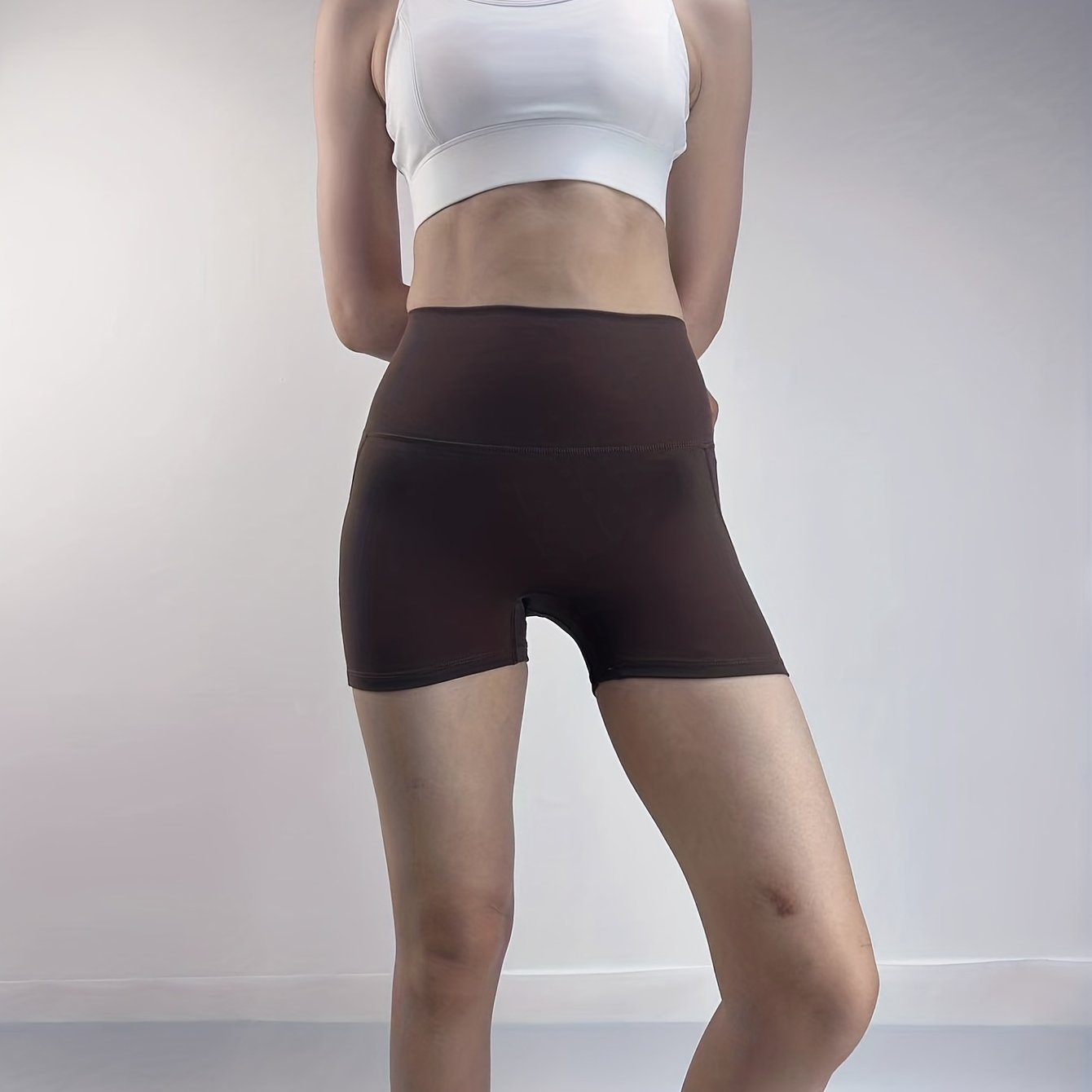 High Waist Yoga Biker Shorts for Women