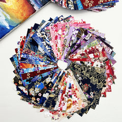 30-50pcs Japanese Quilting Fabric Bundle - DIY Sewing Cotton Quarters