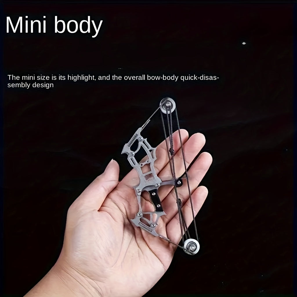 Mini Composite Bow Archery Set Stainless Steel Mini Bow Decompression Toy