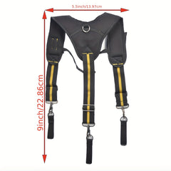 Tool Belt Suspenders Nail Pocket Set Adjustable Lumbar Support