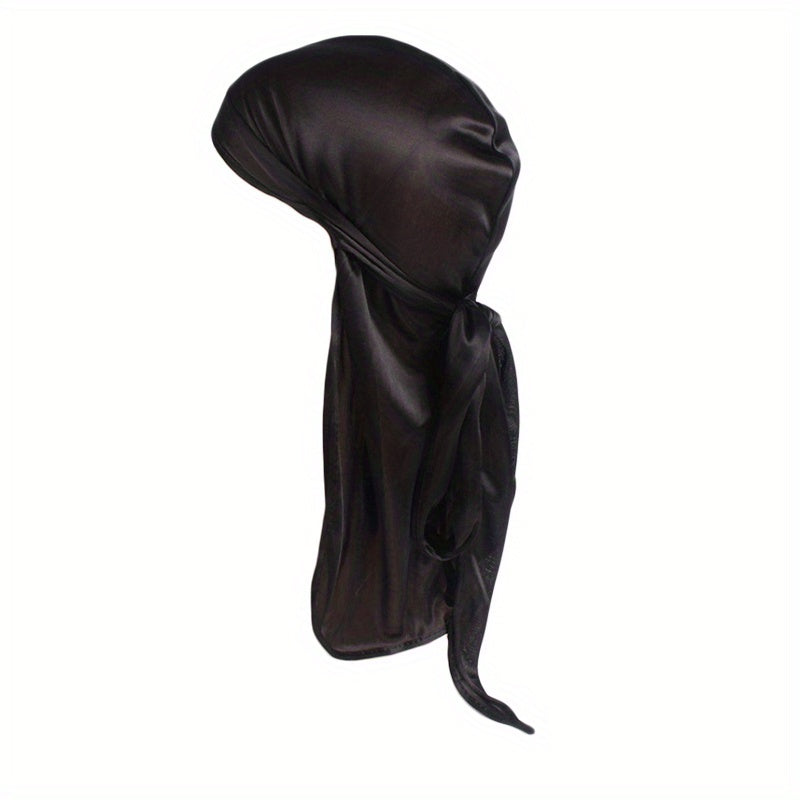 Unisex Satin Breathable Bandana Hat Silky Durag Do Doo Du Rag Headwrap