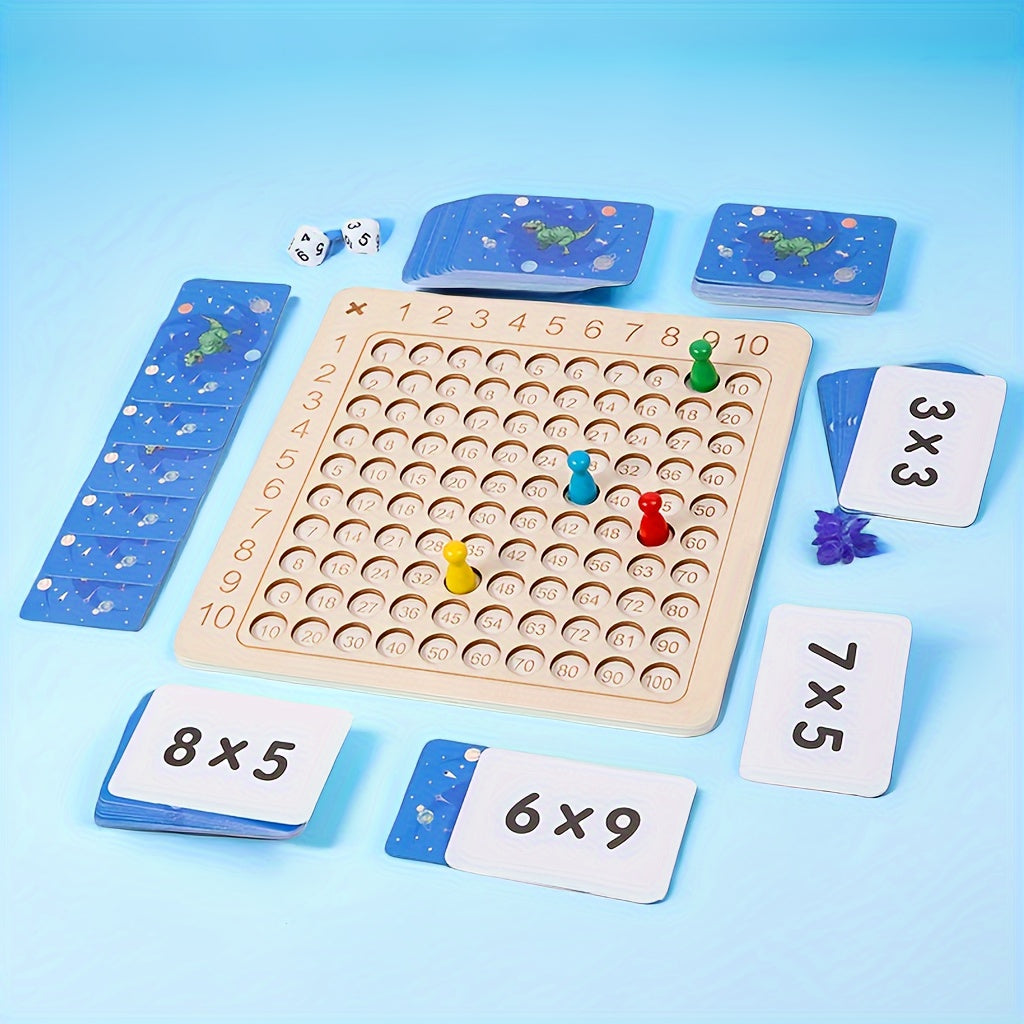 Wooden Learning Board Multiplication Table Addition