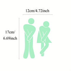 Funny Glow Bathroom Wc Accessories Home Decoration Kitchen Stickers
