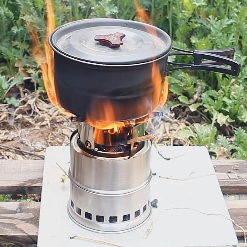 Portable Folding Wood Stove for Camping Stainless Steel Burner