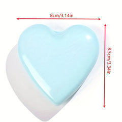 Heart Shape Folding Hair Brush Mirror Set Portable Travel Styling Accessories