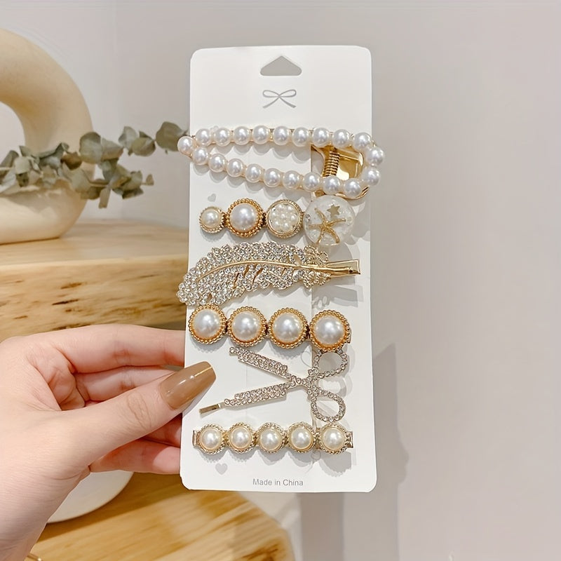 Leaf Flower Hairpin Princess Hair Accessories Set And Hair Clip Set