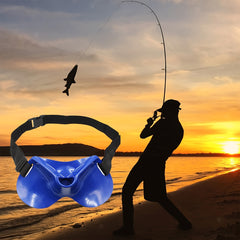 Adjustable Fishing Strap with Rod Holder for Hands-Free Fishing