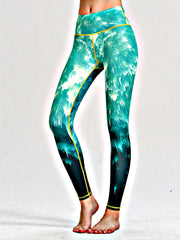 Printed Workout Leggings High Stretch Yoga Gym Athletic Pants