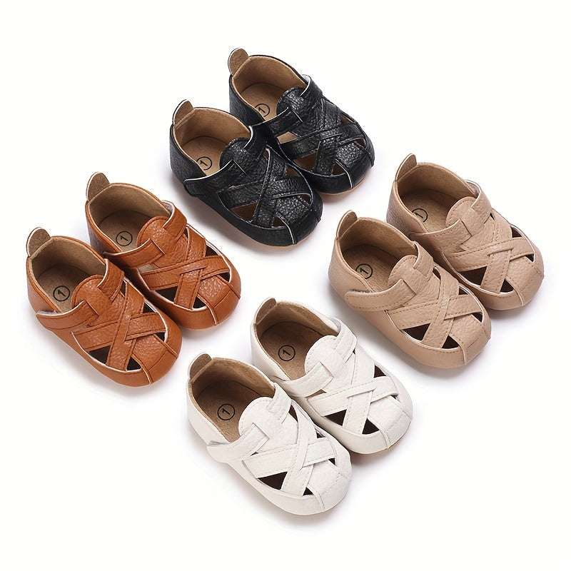 Solid Breathable Sandals for Baby Boys Lightweight Anti Slip Sandals