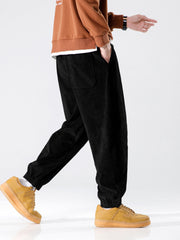 Men's Casual Pants Relaxed Fit Trousers - Small Size