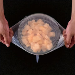 6pcs Silicone Stretch Lids BPA-Free Reusable Food Bowl Covers
