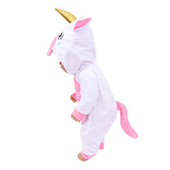 Pink Unicorn Onesie for 17-18 Inch Dolls - Fits 43 Dolls