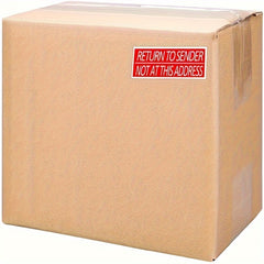 80pcs Not At This Address Sticker 2 7 Adhesive Label Sticker