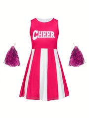 Girls Cheerleading Suit For Sports Performance Gift Party Spirit Week