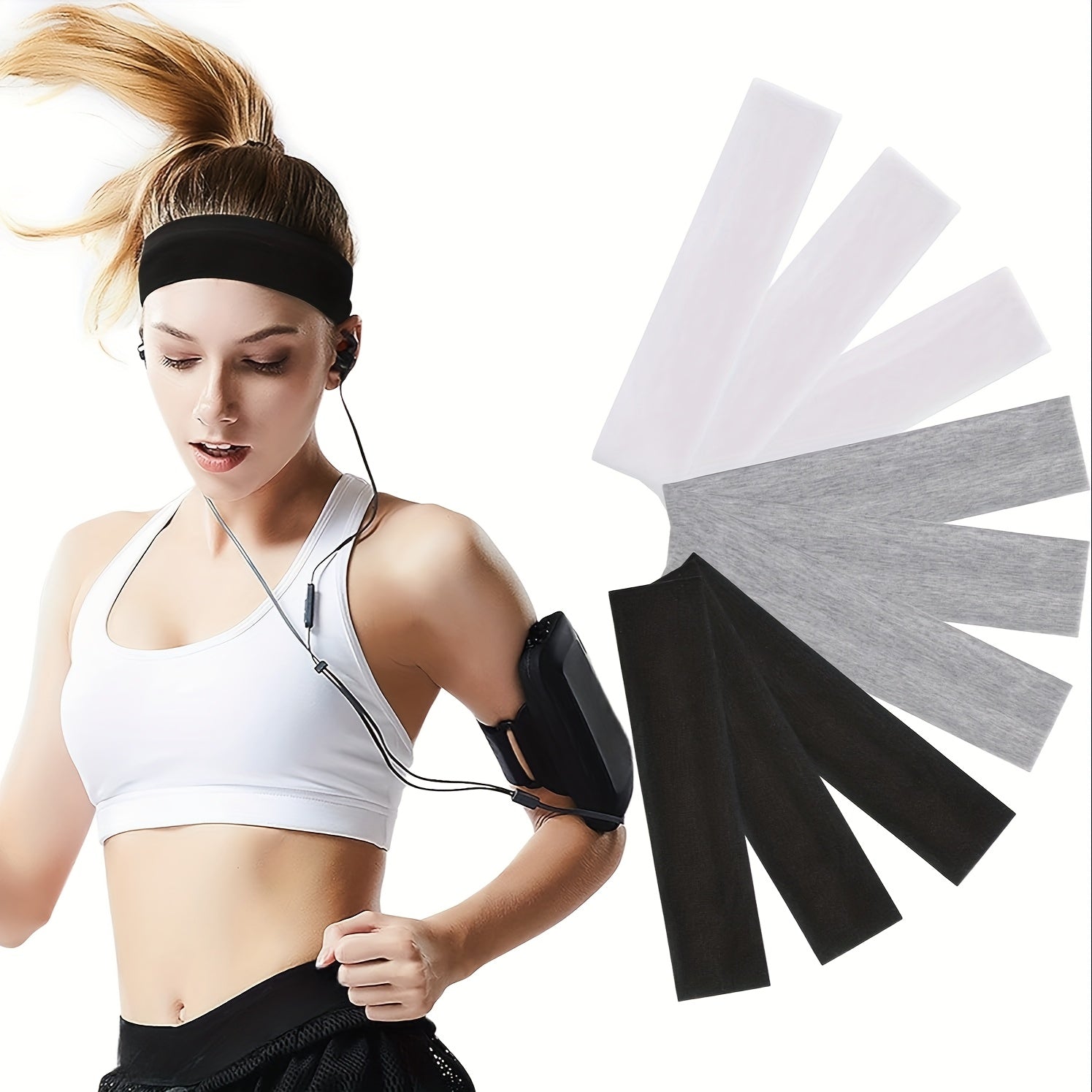 3pcs Polyester Headbands for Women and Men