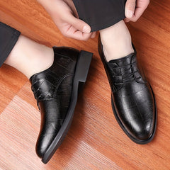 Men's Plaid Lace Up Derby Shoes for Wedding Party Business