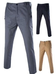 Men's Business Cotton Straight Pants