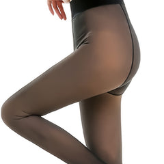 Opaque Footless Tights High Waist Slim Fit Women's Stockings