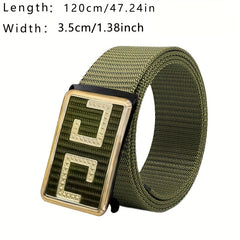 Men's Slider Belt Business Casual Nylon Belt