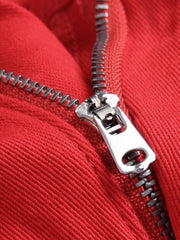 Boys Red Ripped Distressed Skinny Stretch Jeans