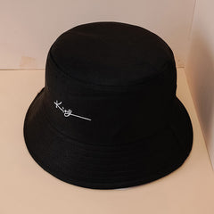 Solid King Embroidered Bucket Hat