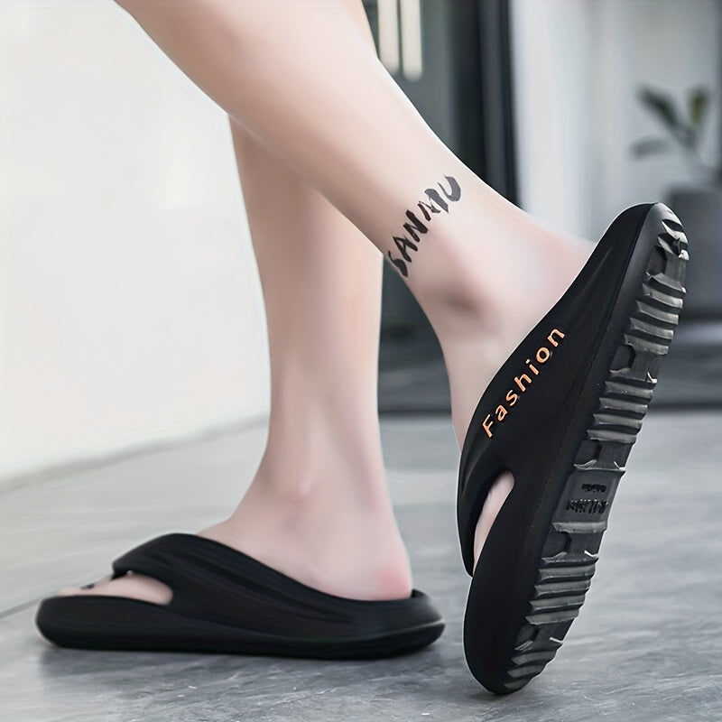 Men's Rubber Sole Flip Flops Lightweight Non slip Slippers