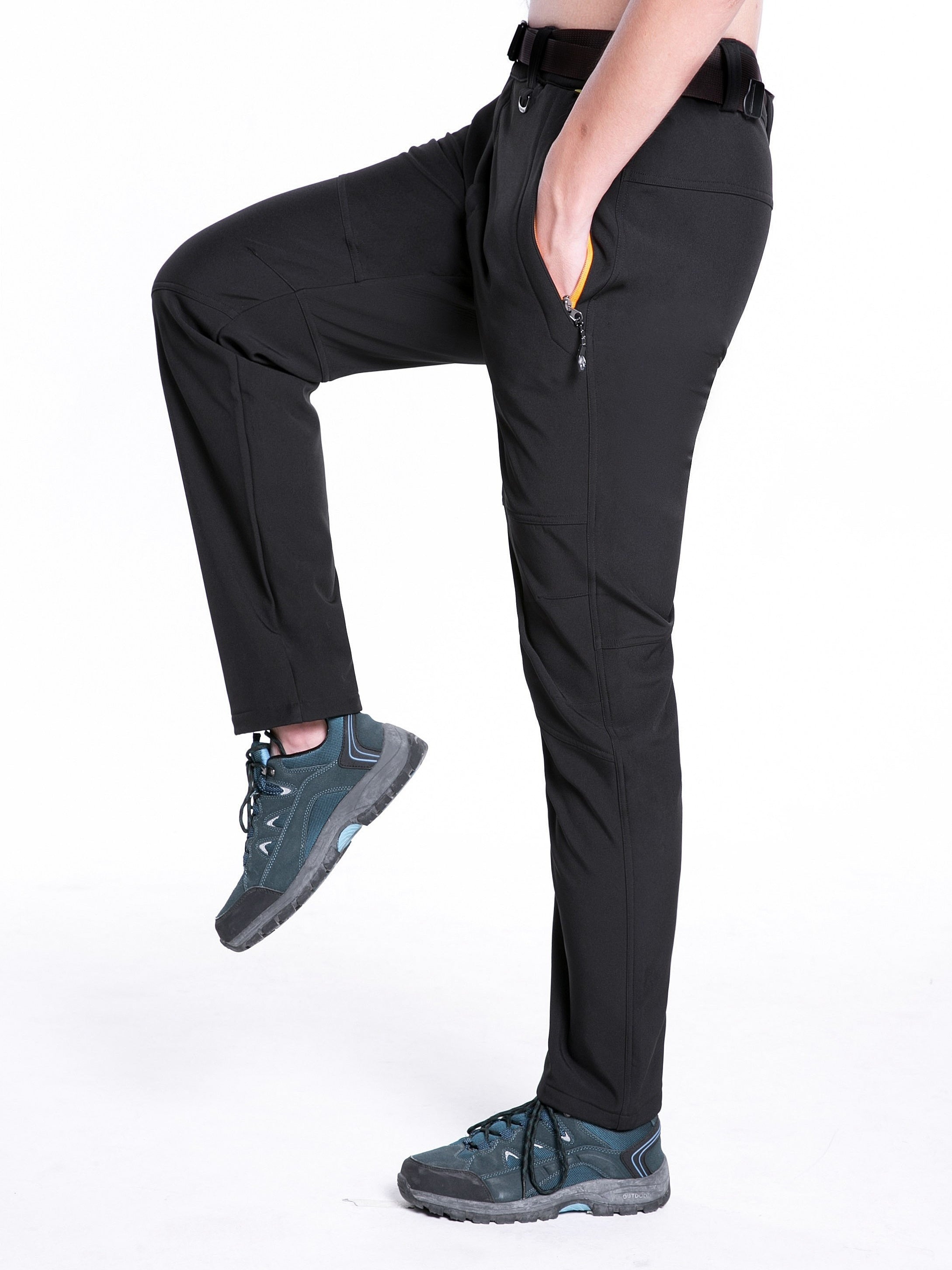 Unisex Thermal Ski Pants with Stretch & Windproof Fleece