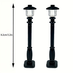 2pcs Street Light Building Blocks Set for Halloween Decor