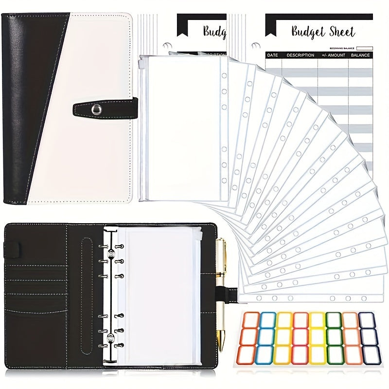 A6 Budget Binder Money Saving Book with Pockets & Stickers